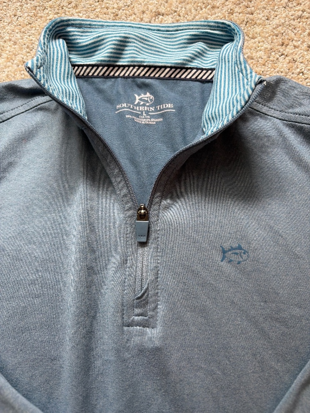 Southern Tide Boys long sleeve quarter zip size L